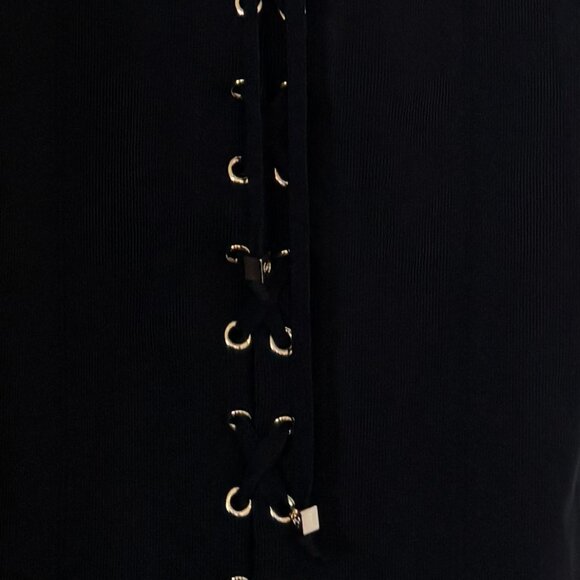 Michael Kors Black Lace Front Dress Sz S - Picture 5 of 6